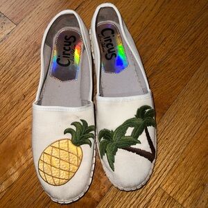 Circus Sam Edelman 9 Palm Tree Pineapple Loafers Women's Shoes